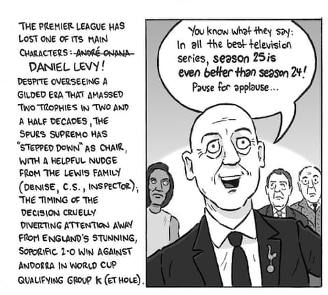 A Cartoon Farewell: David Squires Reflects on Daniel Levy’s Tottenham Tenure A Cartoon Farewell: David Squires Reflects on Daniel Levy’s Tottenham Tenure