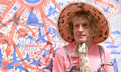 Grayson Perry at a photocall for his show, The Most Specialest Relationship, at Victoria Miro, London, September.