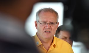 Scott Morrison at the Pacific Islands Forum in Tuvalu on Friday.