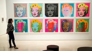 Obsessed with repetition … one of the famous Marilyn Monroe works.