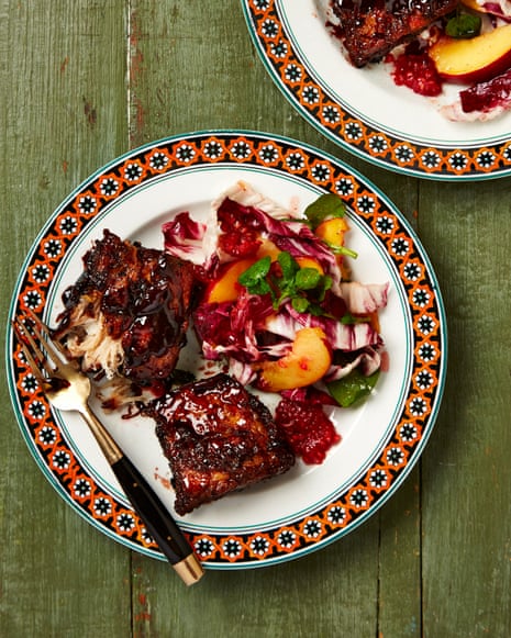 A match made in heaven: Yotam Ottolenghi's peach and raspberry