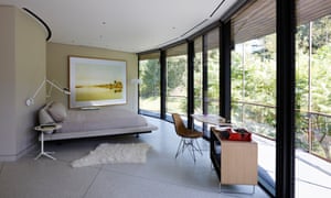 The Round House interior, arranged radially around the central hallway, has been remodelled for the 21st century.