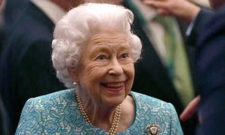 Queen Elizabeth at a reception  for business leaders at Windsor Castle