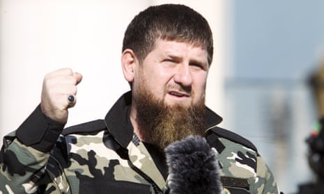 Ramzan Kadyrov, leader of the Russian province of Chechnya in Chechnya’s regional capital of Grozny, Russia, Tuesday, March 29, 2022.