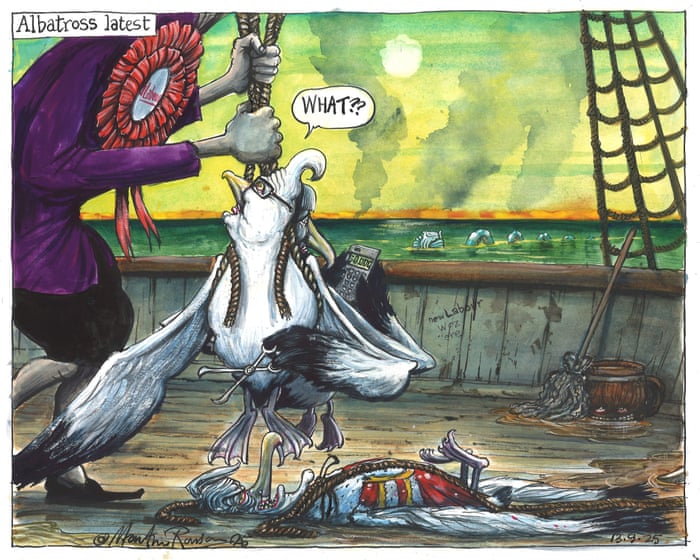 Martin Rowson on Labour’s problems with Keir Starmer and Peter Mandelson – cartoon