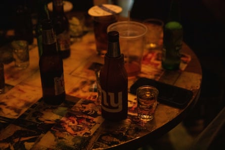 Trice always brings a coozy so he knows which beer is his.