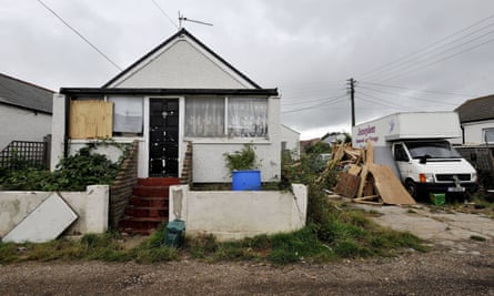The Brooklands estate in East Jaywick, near Clacton, Essex, which has been classed as the most deprived neighbourhood in England, according to official statistics.