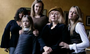 Jill Scott, Dakota Fanning, director and screenwriter Deborah Kampmeier, Piper Laurie and Robin Wright Penn photographed during the Sundance Film Festival in Park City, Utah, on 23 January 2007, where they were promoting the drama, Hounddog, set in the American South
