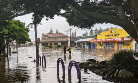 Flooding in Byron Bay town centre