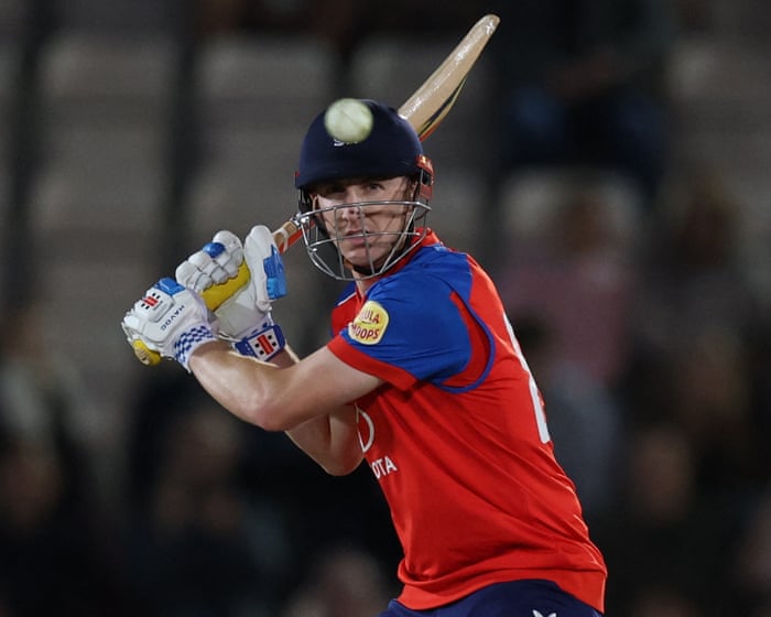 England thump Sri Lanka by 119 runs in first T20 after Brook’s brutal 114 – as it happened