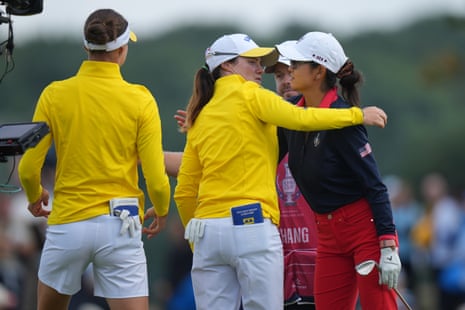 Solheim Cup golf 2026: Europe v USA, day two foursomes – live
