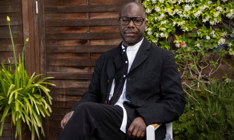 Director Steve McQueen promoting his film Occupied City in Cannes.