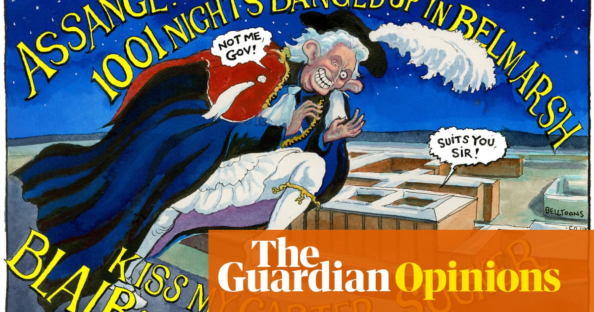 Steve Bell on the legacy of the Iraq war for Julian Assange and Tony Blair – cartoon
