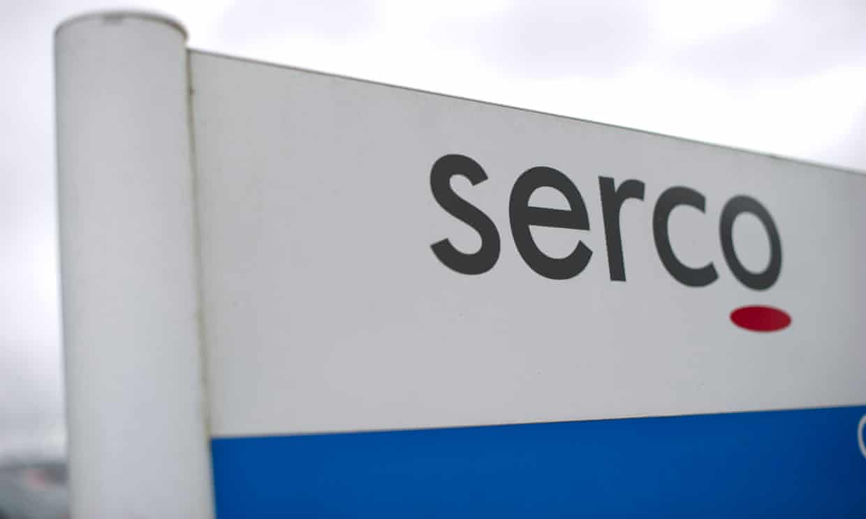 A Serco sign