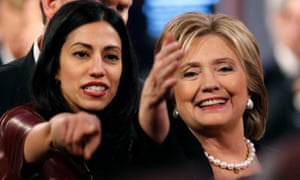 On Sunday the FBI obtained a search warrant to begin reviewing the emails, reportedly numbering 650,000 and found on the laptop of Anthony Weiner, estranged husband of top Clinton aide Huma Abedin (pictured).