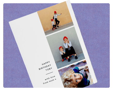 Personalised card from Papier.