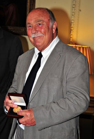 Jimmy Greaves with his 1966 World Cup winners medal which he was presented with in 2009