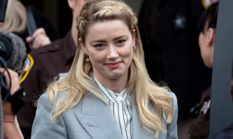 Amber Heard leaving the court after closing arguments.
