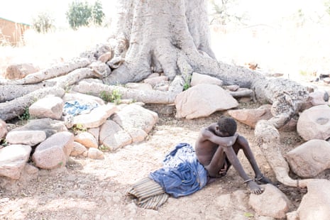 Baba Agunua has a serious mental health condition and became violent. Fearing he would attack his mother, his father chained him to a tree in Zorko village in Ghana. He remained there for three years until, after his story was featured in the Guardian, donations flooded in to help the family seek help and he was freed.