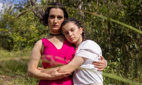 Tetiana Pyshna, 35 and her daughter Anastasiia, 13