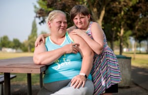 Amy Knight poses with her 10-year-old daughter Sage Gillis.