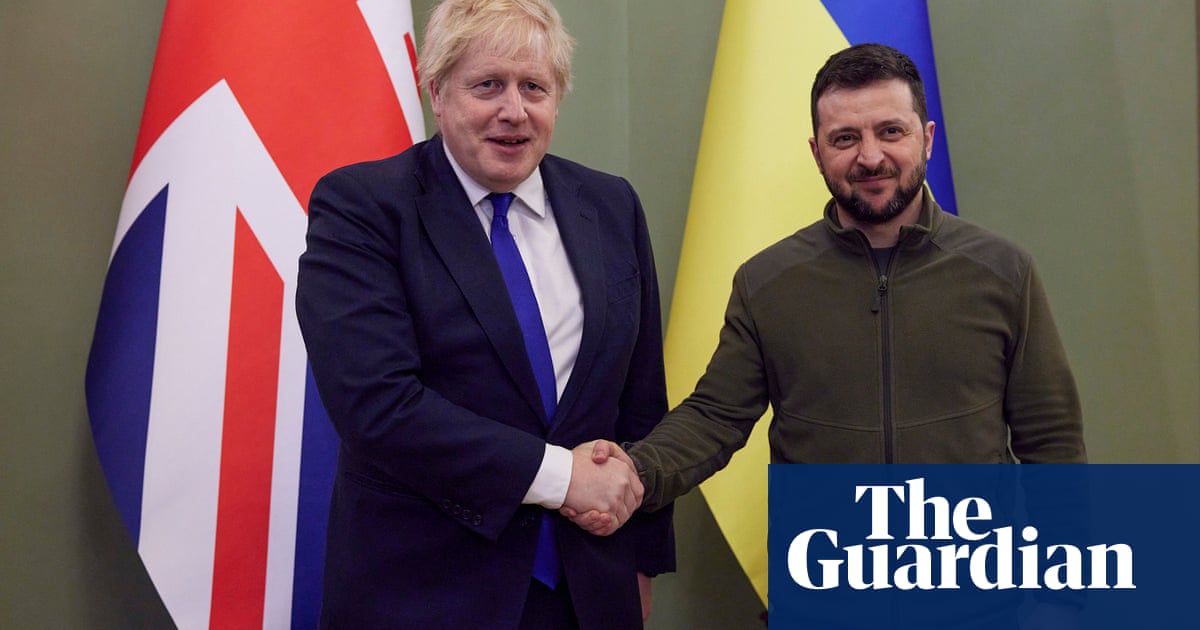 Johnson promises ‘support so that Ukraine is never invaded again’ on surprise trip to Kyiv – video