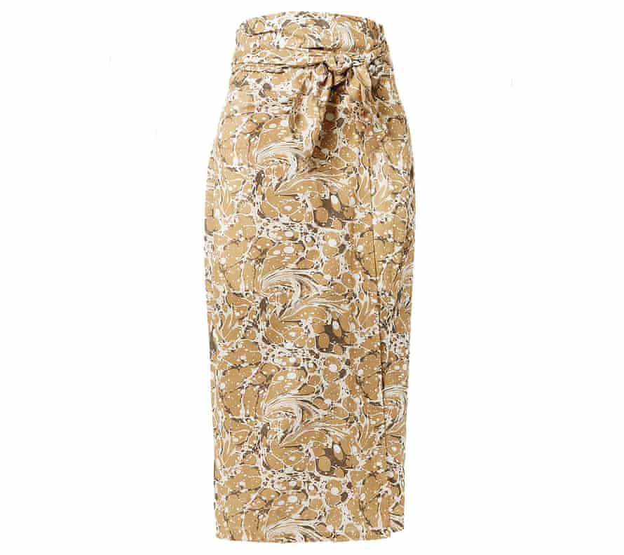 Brown wrapper  floral skirt, £195, by Usisi Sister, from net-a-porter.com