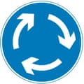 roundabout road sign