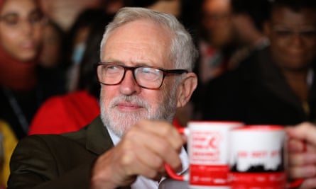 Jeremy Corbyn at the Labour party conference in Brighton, 2021