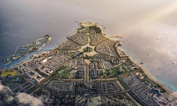 A rendering of the Ras el-Hekma development plans, a waterfront new city in Egypt.