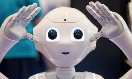 SoftBank Group Corp’s Pepper robot, which can be used in fields such as healthcare, technology, education and retail.