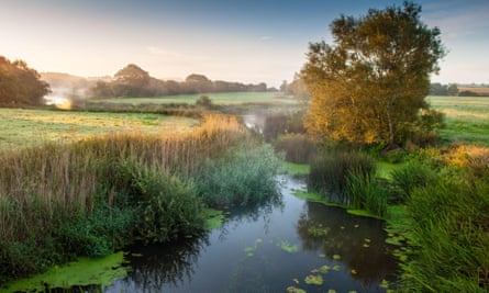 Mist over the River Stour near Stalbridge.