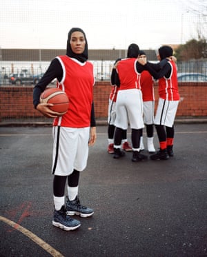 Asma by Sophie Green, Asma, a member of an all-female Muslim basketball team, is pictured with some of her teammates. They are part of a worldwide campaign that is urging the International Basketball Federation to lift the ban on religious headgear in elite sports.