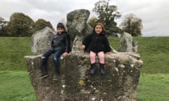 Avebury Stone Circle. Nazia Parveen and family on holiday in Wiltshire