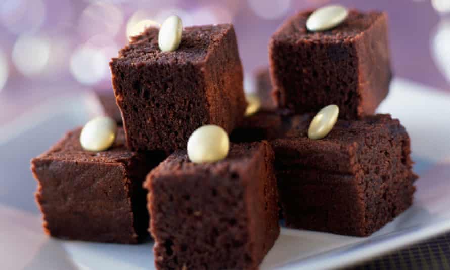 Brownies made from chestnut flour.