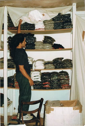 Hajjaj in the Neal Street RAP store.