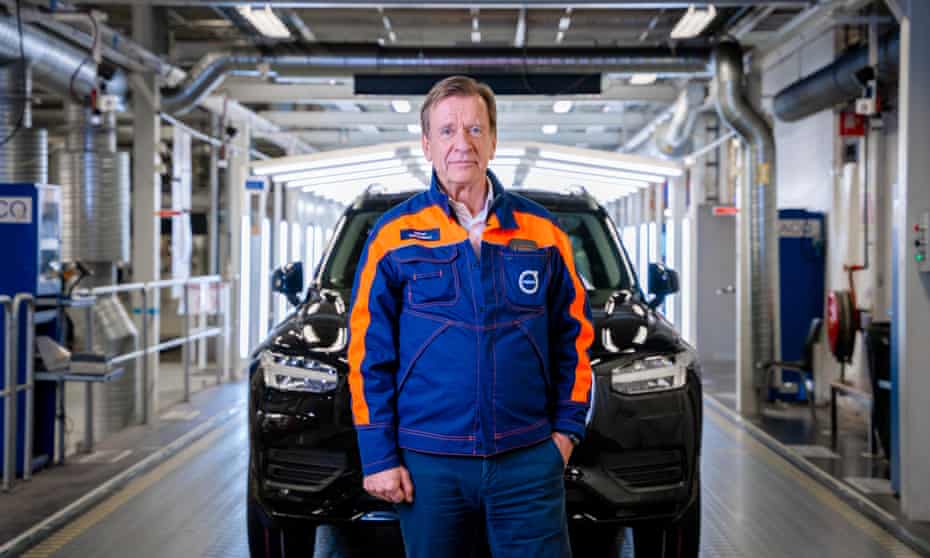 Håkan Samuelsson on the production line at Volvo’s Torslanda plant.