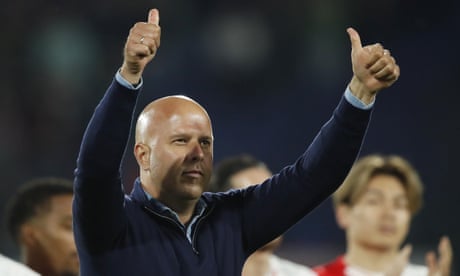 ‘I’m not worried’: Arne Slot bids farewell to Feyenoord fans as Liverpool beckon