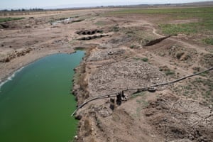 The Khabur river was once the largest tributary of the Euphrates in Syria and one of the main water sources for the city of Hasakah (about 40km downstream from Tal Tamr). Today, the river is dry, a result of low rainfall and a dam on the Turkish side.
