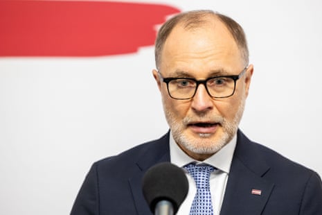 Andris Sprūds during an EU meeting earlier this month.