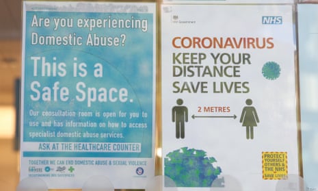 A safe space notice in the window of a Boots pharmacy, London, May 2020