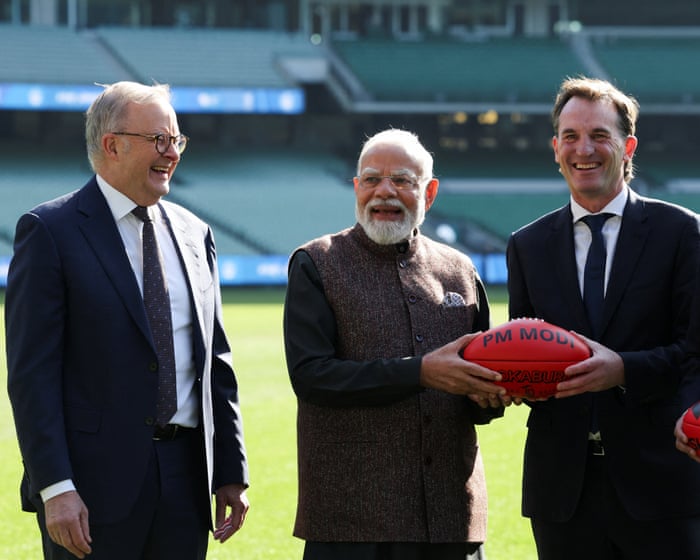 Watching Australian sport embrace Modi broke my heart – and showed inclusion is still just a strategy | Rana Hussain