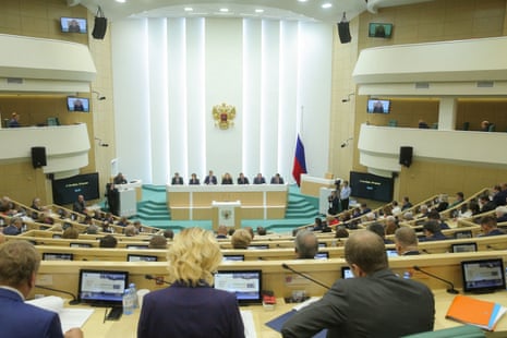 Russia's Federation Council ratifies the annexation of four occupied Ukrainian regions invaded by Russia.