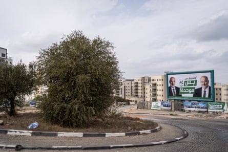 Election campaign posters in Nazareth.