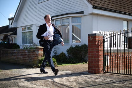 Douglas Carswell canvassing in Clacton-on-Sea in 2014.