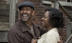 With Denzel Washington in Fences.