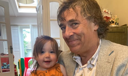 Steel with his granddaughter.