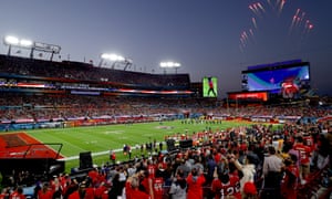 Fireworks erupt before Super Bowl LV