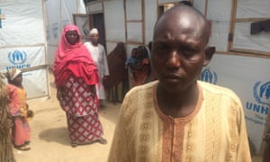 Bulama Modusalim is the informal leader of a makeshift camp for IDPs
