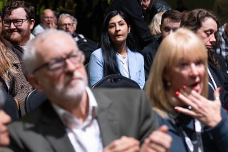 Jeremy Corbyn and Zarah Sultana during the Your Party founding conference in Liverpool in November.